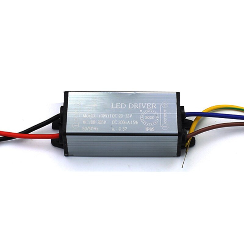 Full power led driver 10w 20w 30w 50w 100w vanntett  ac110v ac220v aluminium for flomlys høy bay lampe: 10w