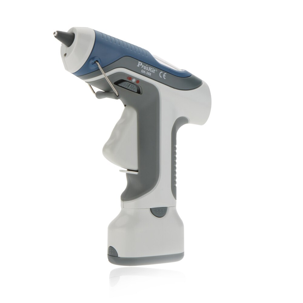 Pro'skit gk -368 6v accu snoerloze lijmpistool blokmotor ledverlichting voor doe-het-zelf modelbouw knutselen met 3 stuks 7mm sticks