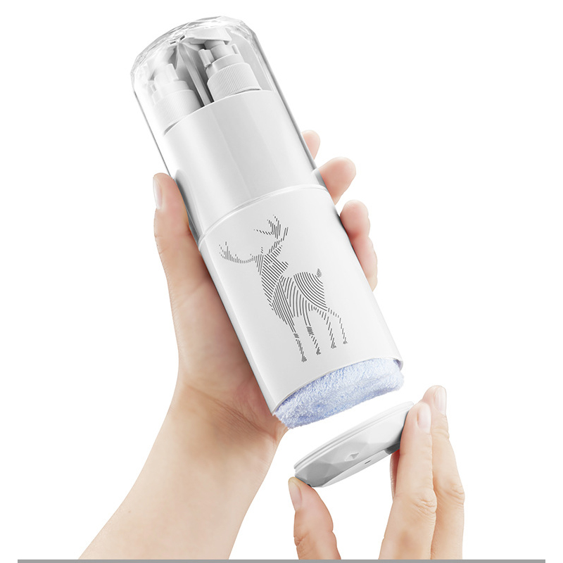 Draagbare tandenborstelbeker 5 in 1 wasbeurten opbergdoos tandenborstel tandpasta douchegel shampoo dispensers reiswasset container