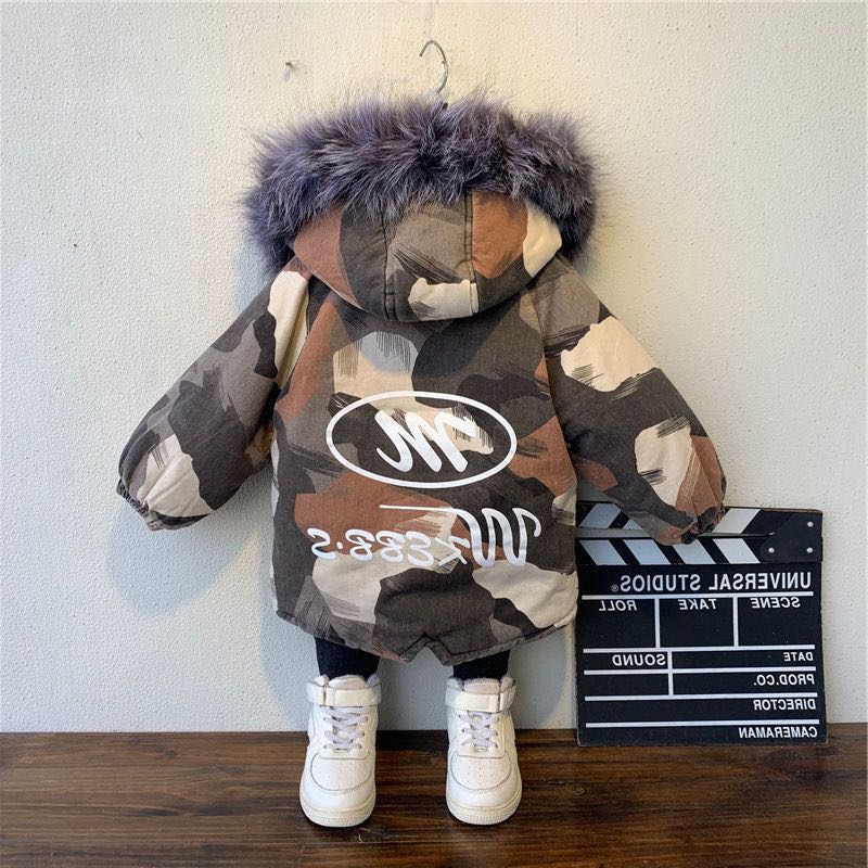 Winter Baby Jungen Warme unten Jacke 2-10 Jahre Jungen Mantel lässig Herbst Mit Kapuze Starke Oberbekleidung Mantel Für Jungen freundlicher Kleidung