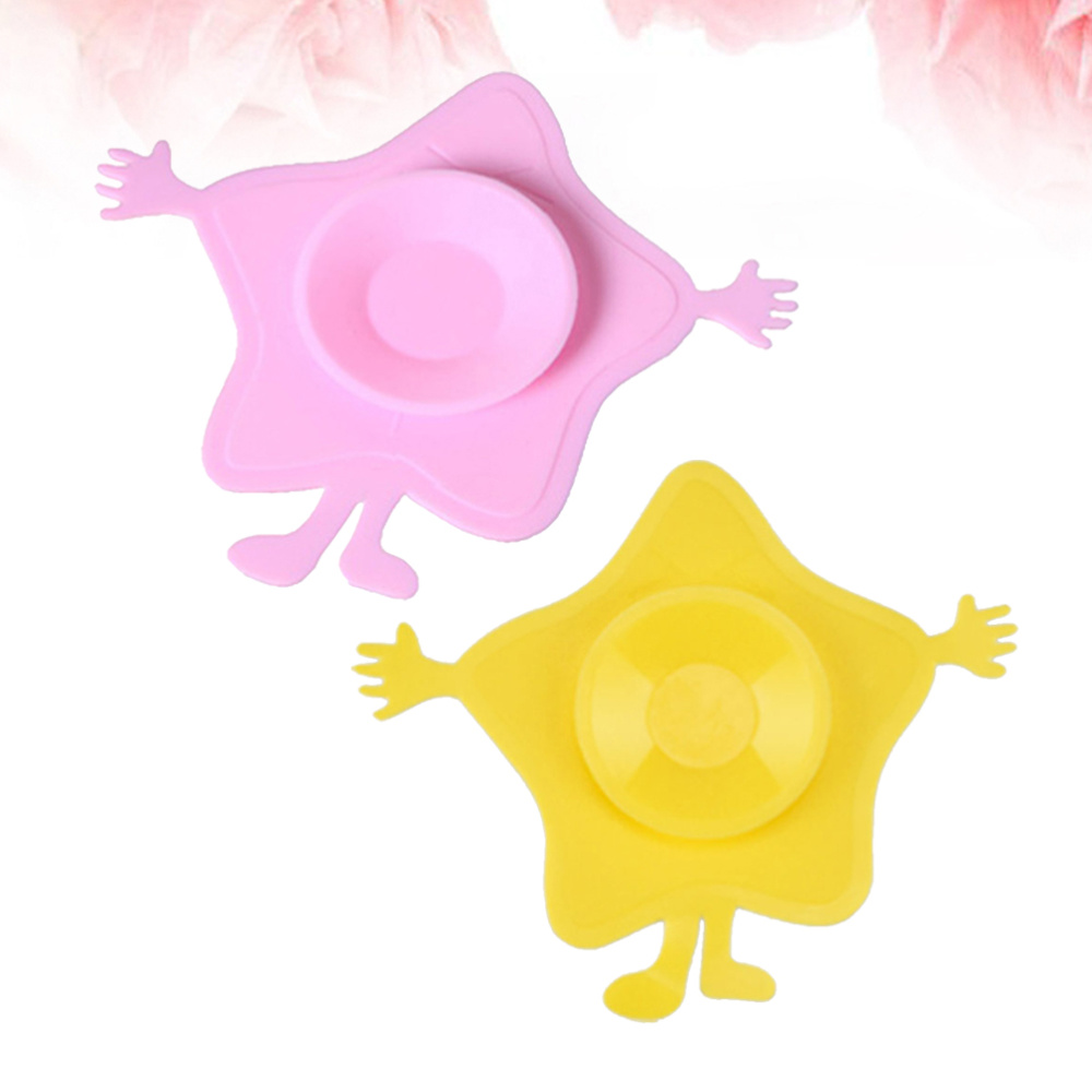 4 Stuks Baby Kom Zuig Pads Antislip Siliconen Matten Zuignap Pads Kids Servies Sukkels (2 Stuks Geel, 2 Stuks Roze)