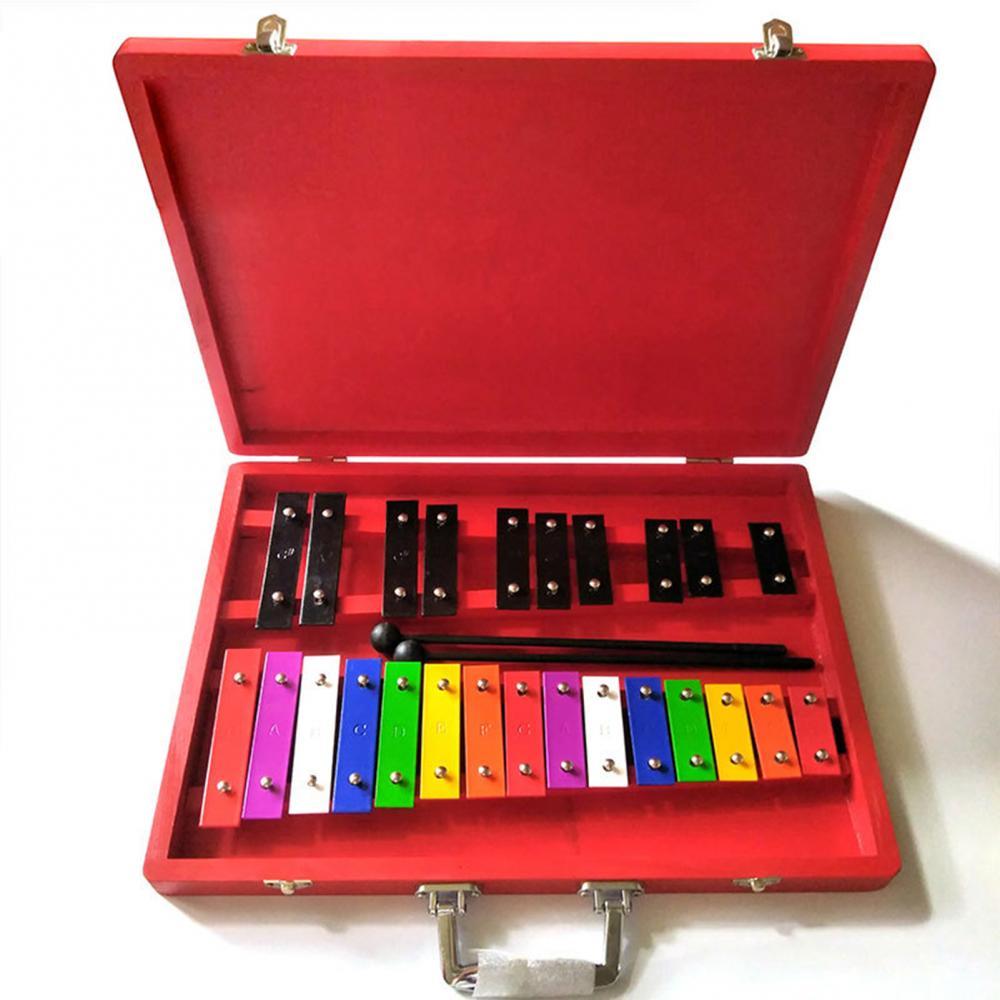 Praktische Instrumenten 25 Tones Aluminium Percussie Piano Vroege Onderwijs Kinderen Speelgoed Voorschoolse Onderwijs Kits Voor Kinderen