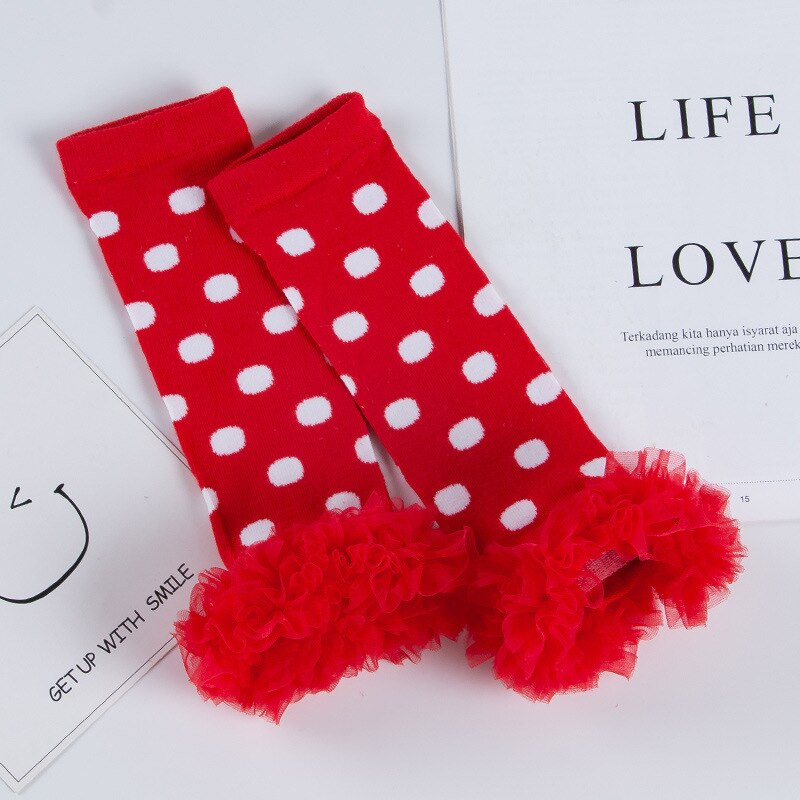 Cute Baby Girl Leg Warmers Legwarmers Birthday Party Cute Socks Kinderkleding Meisjes Legging Infanil Flower Ruffle Leg Warmer: WA128
