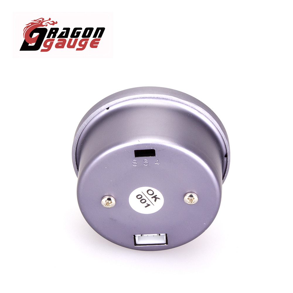 DRAGON GAUGE 2.5 " 60mm Tachometer Voltmeter Air Fuel Ratio Boost Gauge Water Temp Oil Temp Oil Press With Warning Function