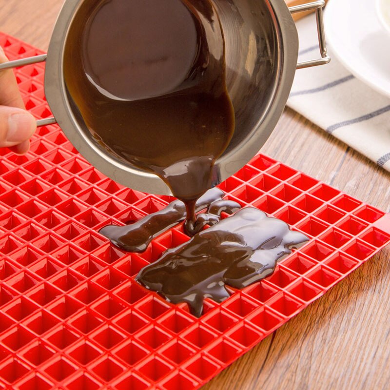 Life83 Red Pyramid Pan Nonstick Silicone Baking Mat Mould Cooking Mat Oven Baking Tray