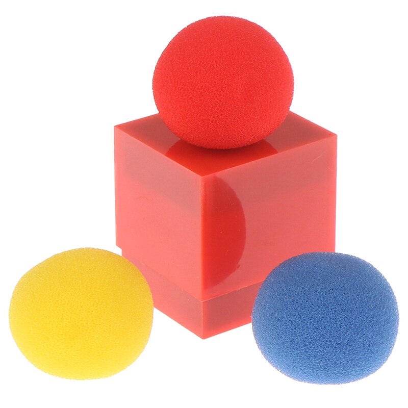 1set(2 block 3 balls) Magic Tricks Kids Close Up Magic Prop Easy to do For Magicians kids magic