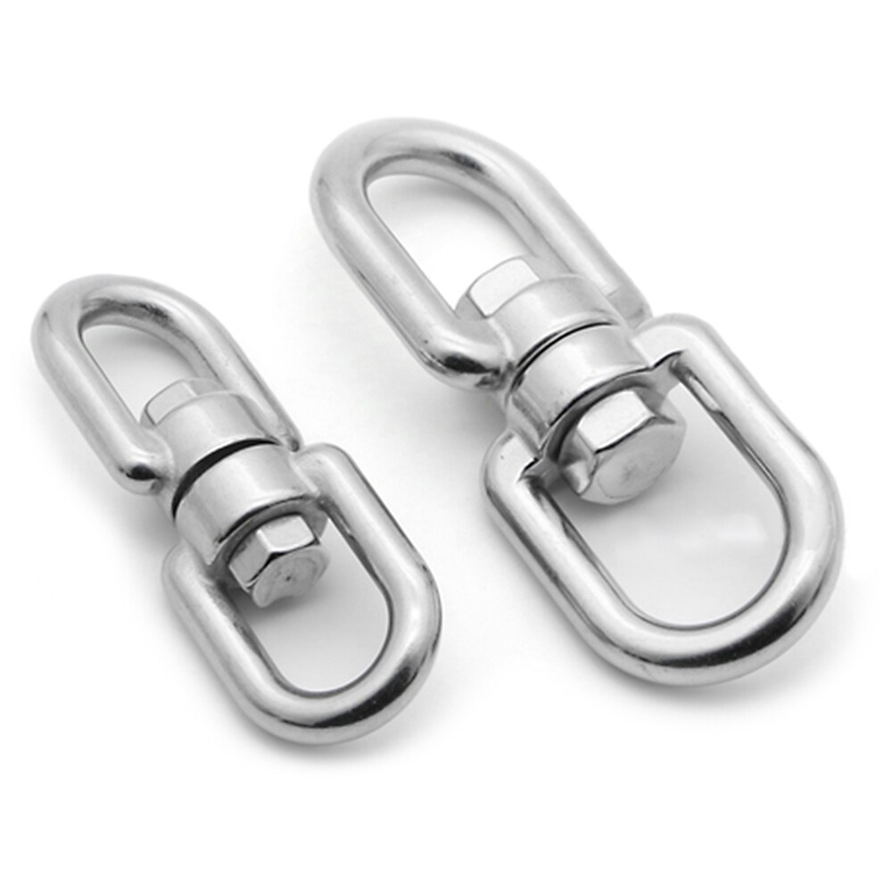 1 stk  m12 124mm rustfritt stål rett lenket kjedeslynge løfte universell svingbare kjede slynge ringe ødu til ødu rigger kjæledyrring
