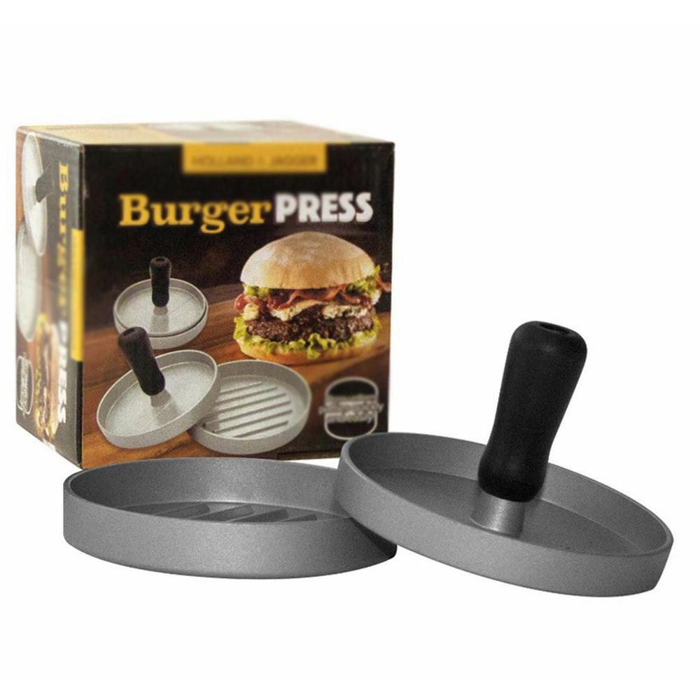 Round Shape Hamburger Press Aluminum Alloy Hamburger Meat Beef Grill Burger Press Patty Maker Mold Kitchen Meat Tools