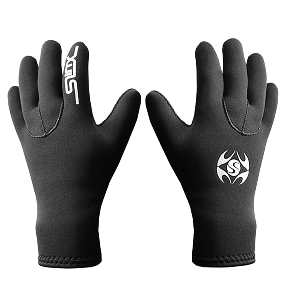 3mm Neoprene Five Finger Wetsuit Gloves Anti-slip Water Gloves for Diving Snorkeling Surfing Kayaking