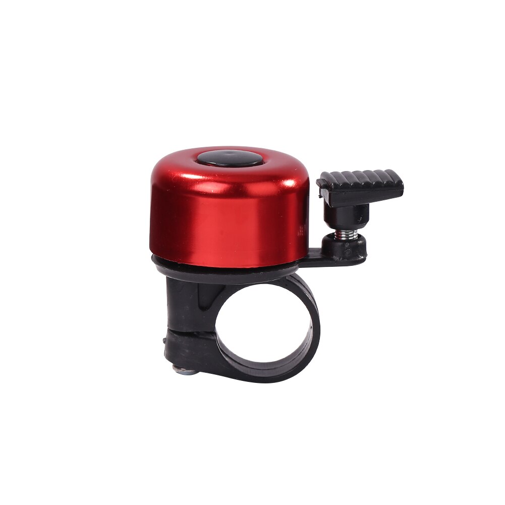Mini corne vélo guidon VTT en alliage d'aluminium son alarme anneau cloche vélo Portable anti-poussière cyclisme pièces: Red