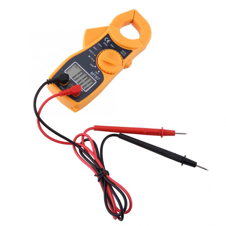 Digital Clamp Meter Multimeter AC DC Voltmeter Auto Range Volt Ohm Amp Tester US Household tool parts