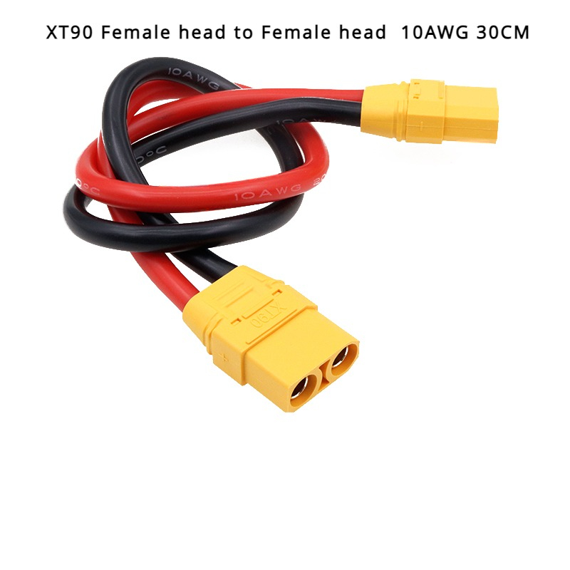 1/5 stk./parti 10/20/30cm uav ledningsnettilbehør,  xt90 han- og hunstik med 10 awg silikone fleksibelt ledningsstik