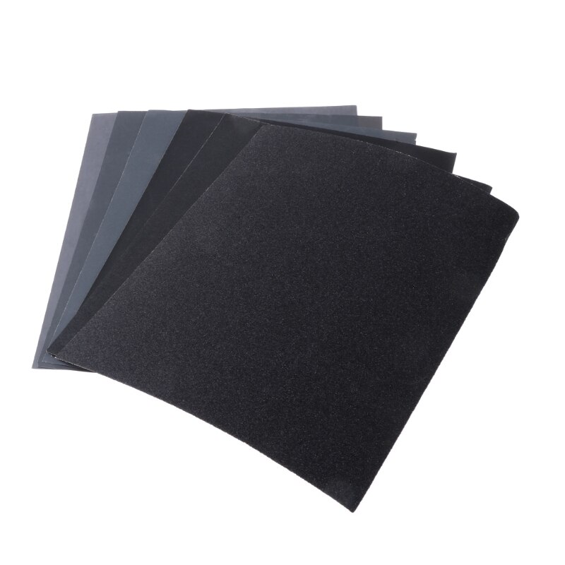 2pcs 100/240/400/600/1000/2000 28x23cm Grit Aluminium Sanding Paper Oxide Wet Dry Abrasive Metal Wood Abrasive Tools #RW1209