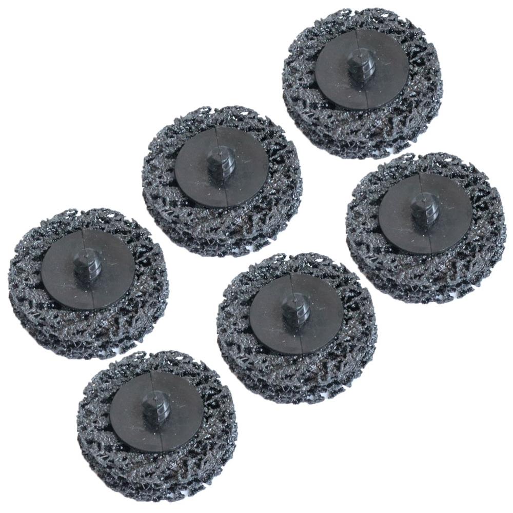 2" 3inch 75mm 6pcs Roloc Quick Change Disc Clean & Strip Grinding Disc for Metal Paint Rust Removal: black 6pcs / 3 inch