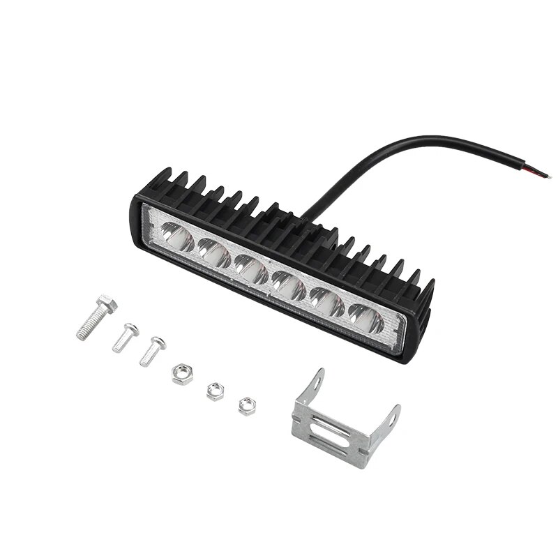 6 led-arbeidslys for bil, sterk spotlight, universell terrenglykt, bil, lastebil, kjøring, tåkelys, drl-kjørelys, 12v stk.