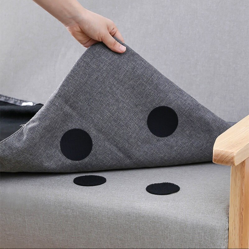 Autocollants de préhension pour tapis, bande adhésive Double face, en tissu, auto-agrippante, pour canapé