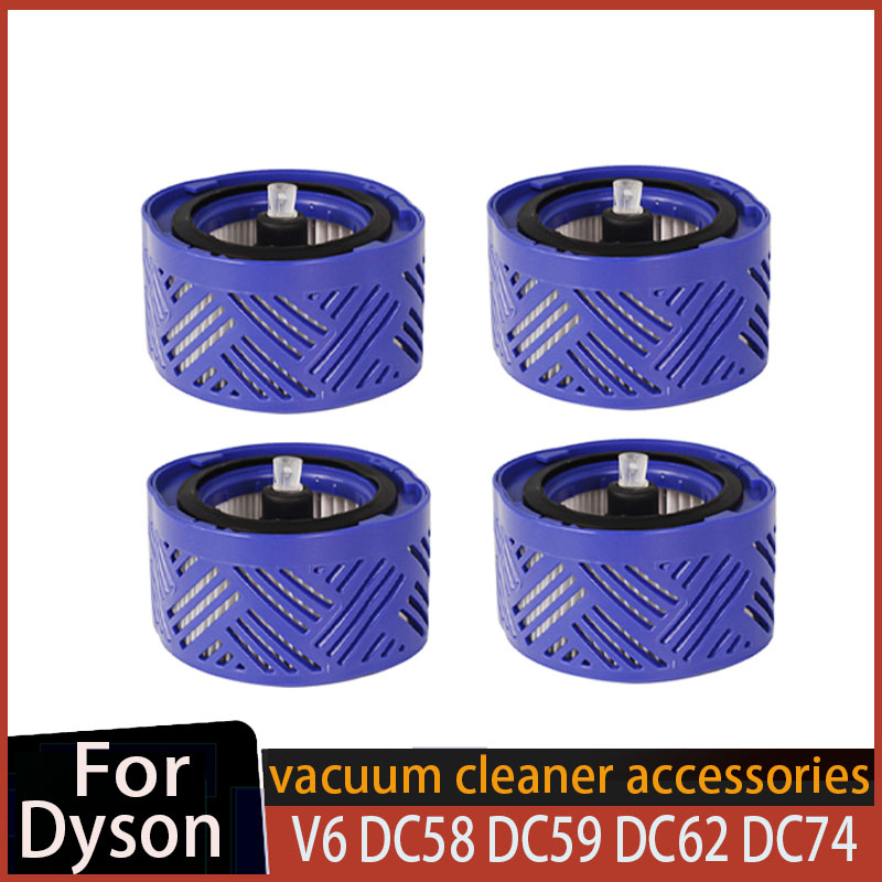 Filtres Hepa pour aspirateur sans fil Dyson V6 DC58 DC59 DC62 DC61 DC74, pièces de rechange pour aspirateur Animal absolu: Gris foncé