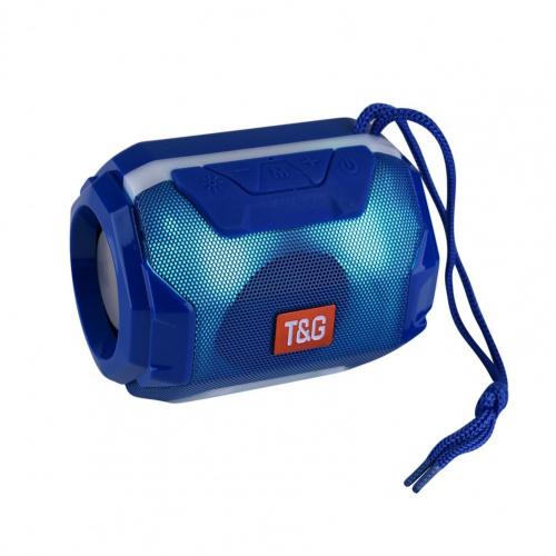 TG162 – haut-parleur stéréo Bluetooth, caisson de basses FM, LED, clignotant, sans fil, , Portable Unique pour la musique: Bleu