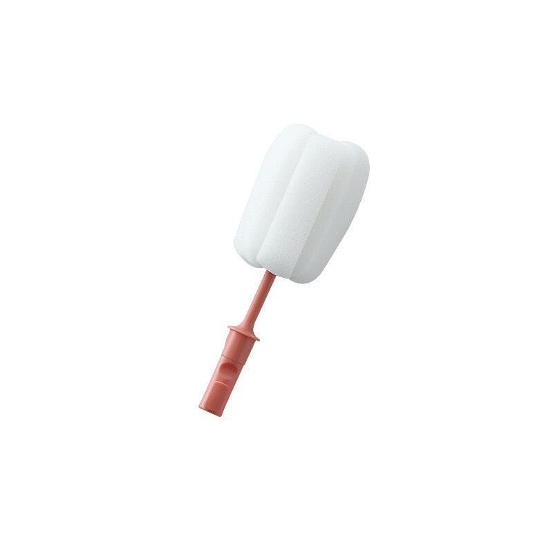 Spugna rimovibile biberon spazzola per tazza manico lungo bottiglia di vetro lavaggio spazzole per pulizia detergente goupilon Escova De Garrafa: Pink Head