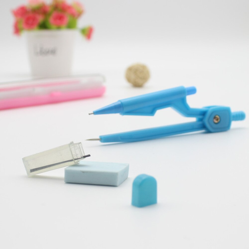 3 Pcs Compass Geometry Precision ABS Compass Propelling Mechanical Pencil Holder for Math Drafting School Students: Default Title