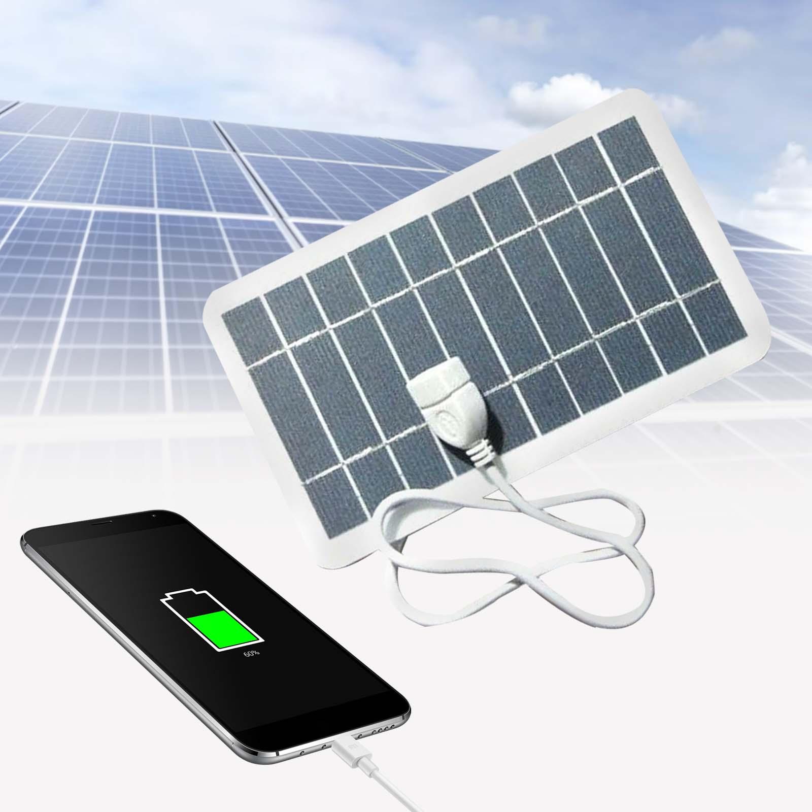 Cargador Solar portátil de alta eficiencia, Kit de Panel Solar monocristalino impermeable para teléfonos inteligentes, senderismo, Camping al aire libre