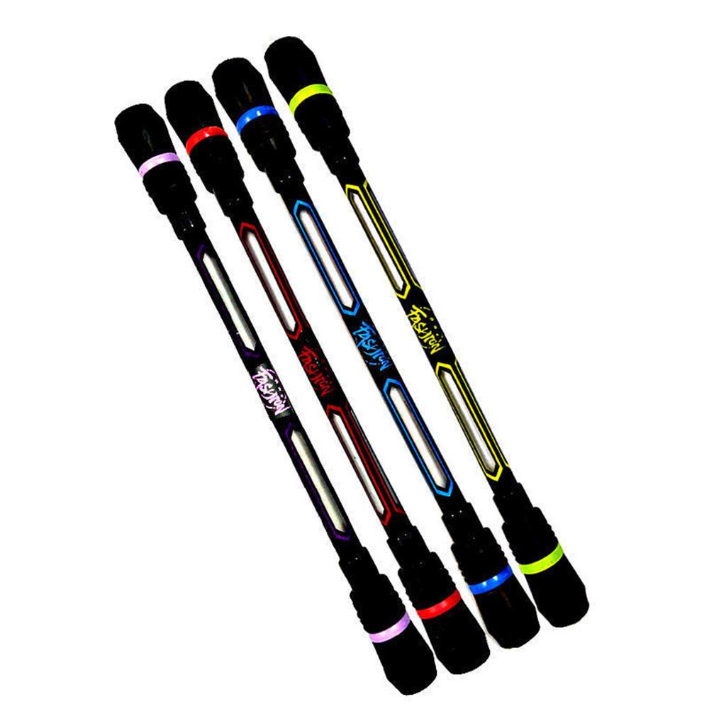 1PC Rotating Gaming Pen Anti-Skid Rolling Spinning Pen Intelligence Toy Pressure Relief Stationery Office School Writing Supply: E-Random color-1PC