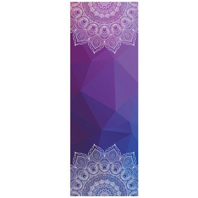 Klassieke Mandola Yoga Handdoek 183*65 Diamant Textuur Non Slip Draagbare Reizen Yoga Mat Handdoek Mat Cover Pilates Fitness yoga Deken: Paars