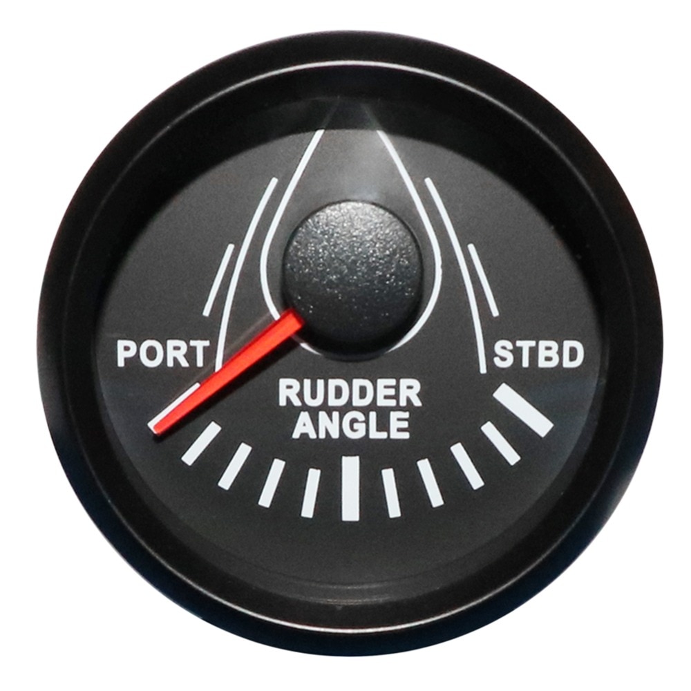 52mm Boat Rudder Angle Indicator Gauge 0-190 ohm With Rudder Angle Sensor Waterproof Gauge 12V 24V