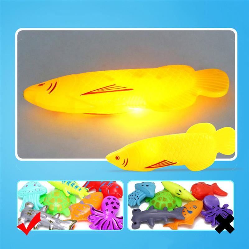 49 pçs brinquedos de pesca magnética água brinquedos de pesca do bebê engraçado bonito colorido brinquedos educativos com piscina redonda para meninas meninos