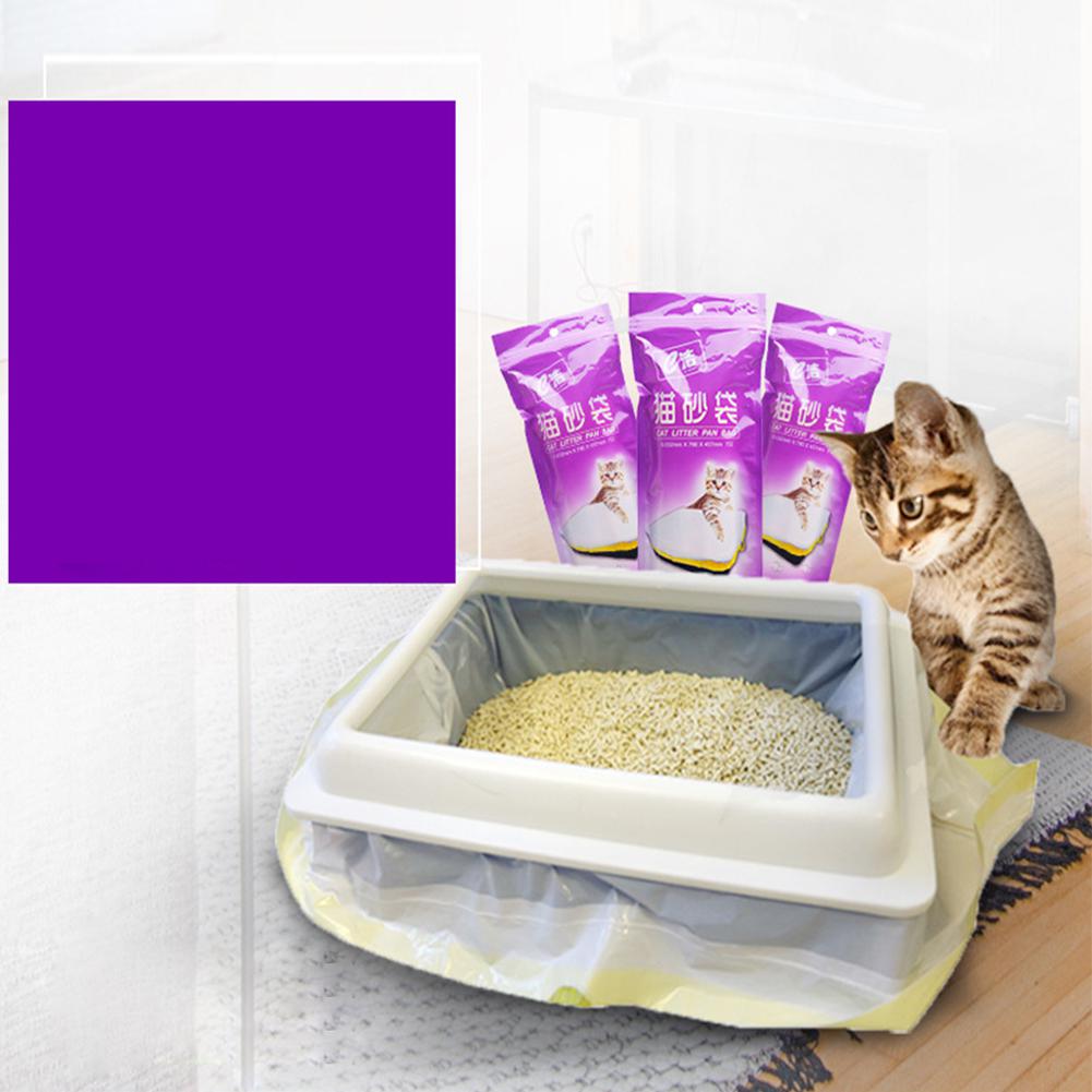 7/ stk kæledyrs katteposer katte kuldkasse måttetræksbund kattekuldsækkeposer killingerens rengøringsmateriel til opbevaring af kattesand