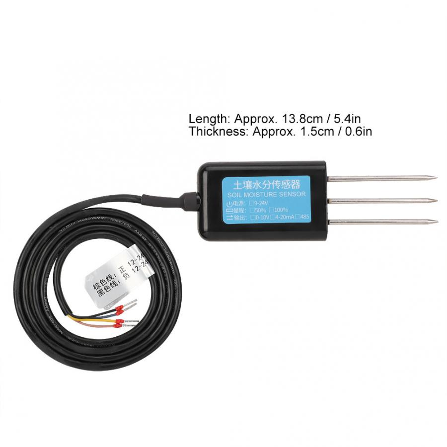 0-10V Output Waterproof Greenhouse Soil Moisture Humidity Sensor Tester Meter Soil Humidity Sensor,