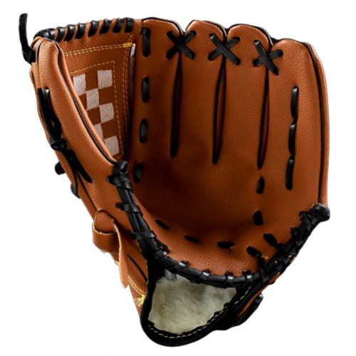 Outdoor Sport Honkbal Handschoen Softbal Praktijk Apparatuur Grootte 11.5 Inch Linkerhand Jeugd Volwassen Outdoor Baseball Bescherming Handschoenen: Bruin