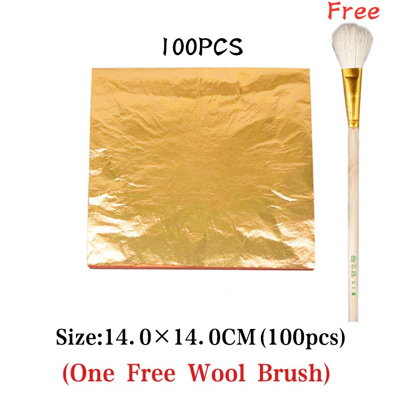 Imitacja złota liść papier miedź aluminium liść złoto arkusze folii rzemiosło artystyczne projekt papier złocenie złoto srebro folia miedziana papiery: 14CM miedź Leaf