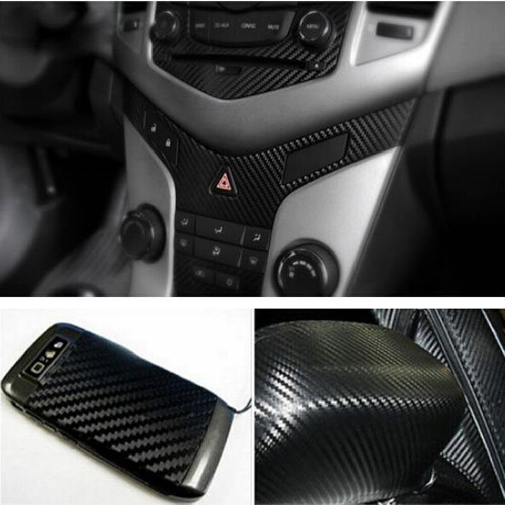 127*30cm Automobile Car Body 3D Carbon Fiber Vinyl Wrap Sheet Roll Film Sticker Brand And