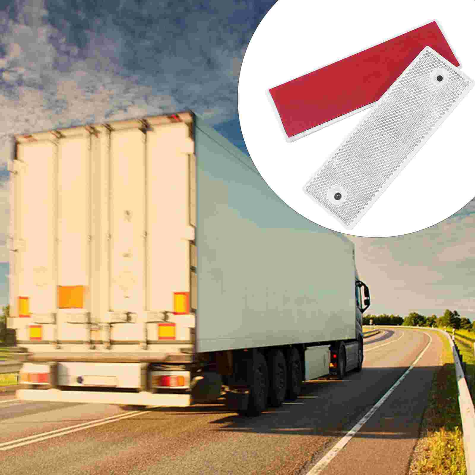 20 Pcs Waterdichte Auto Reflectoren Reflecterende Boards Reflecterende Strip Waarschuwing Tapes