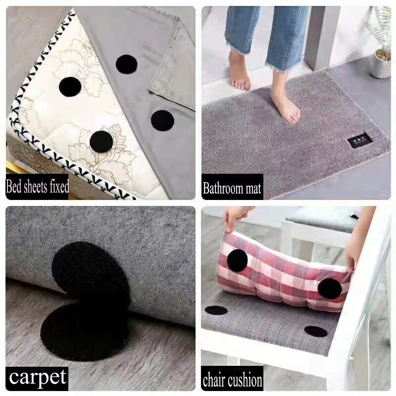500 Pairs Zelfklevende Sluiting Dots Huishoudelijke Antislip Sticker Haken En Lussen Sofa Tapijt Fastener Lijm