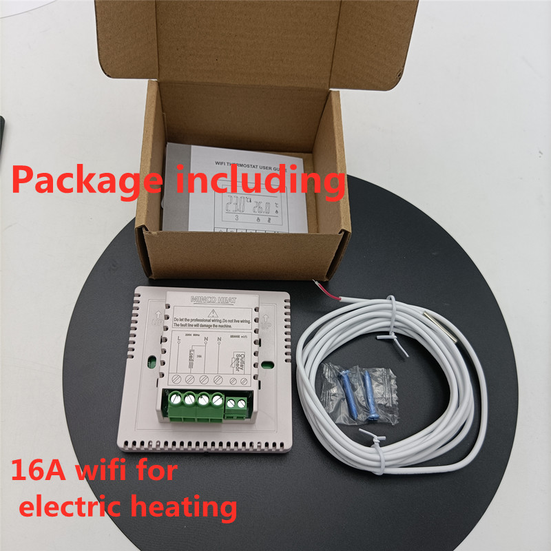 Floor Heating Thermostats Remote Controller Temperature Smart Controller Wifi Tuya App Weekly Programmable Room Thermostat: 16A WiFi GB