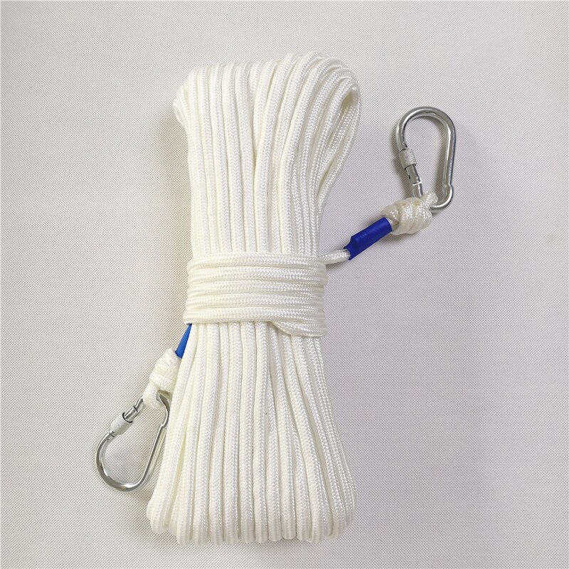 Spare safety rope for fire Built-in steel wire Fire-fighting e escape Climbing cable Paracord Diameter 8mm with 2pcs buckle