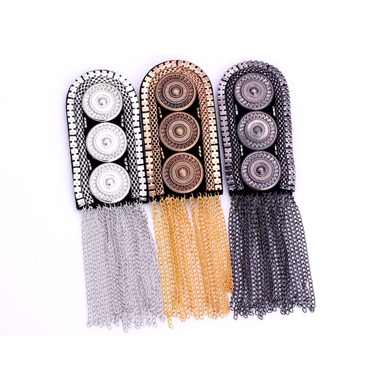 Pak schouder broche riem multi kwast klinknagel epaulet strass stof nagel kraal accessoires zanger presentator podium sieraden