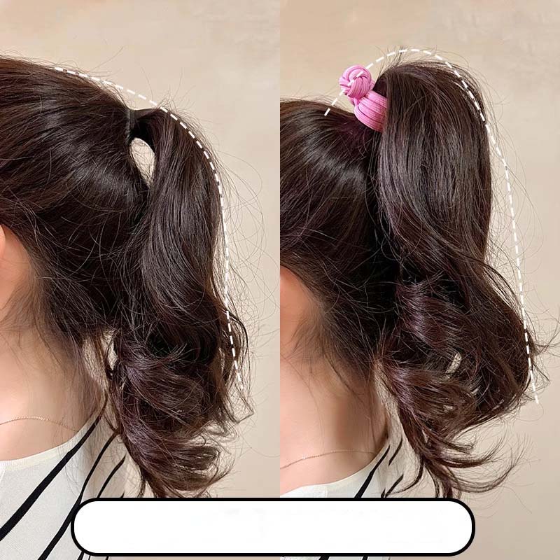 Bandas de goma para coleta alta para mujer, banda para el cabello, cuerda elástica para la cabeza, Scrunchies coreanos, lazos para el cabello anudados, accesorios para el cabello