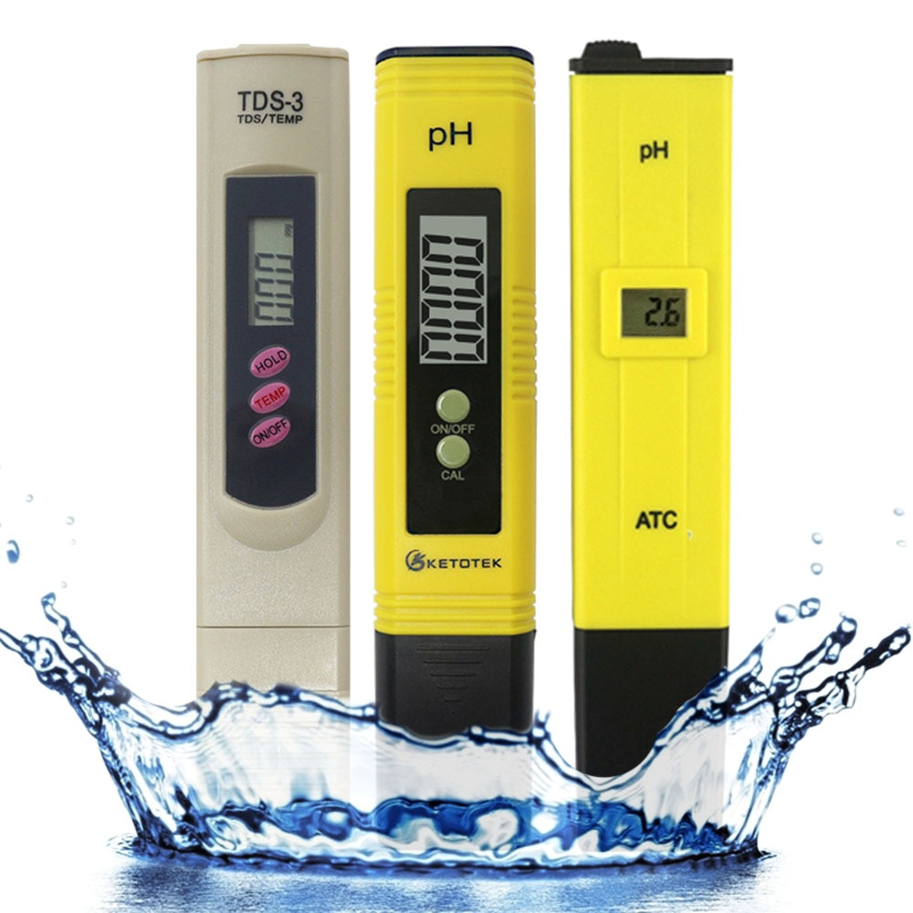 Digital ATC PH Meter Water Tester Automatic Calibration TDS Meter LCD Pen PH TDS Monitor For Water Food Aquarium Pool