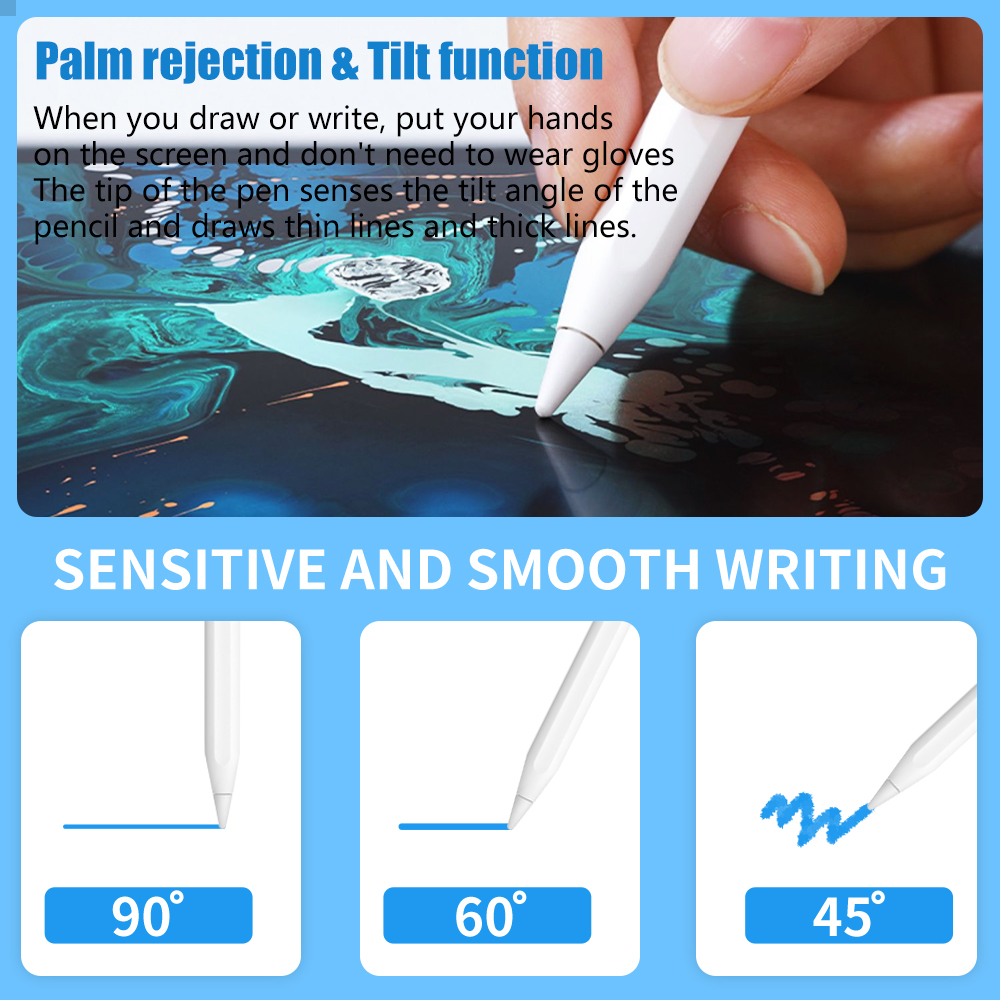 Voor Apple Potlood 2 Ipad 25th Gen Bluetooth Stylus Pen Voor Ipad Tekening Touch Pen Voor Ipad Met Power-Display