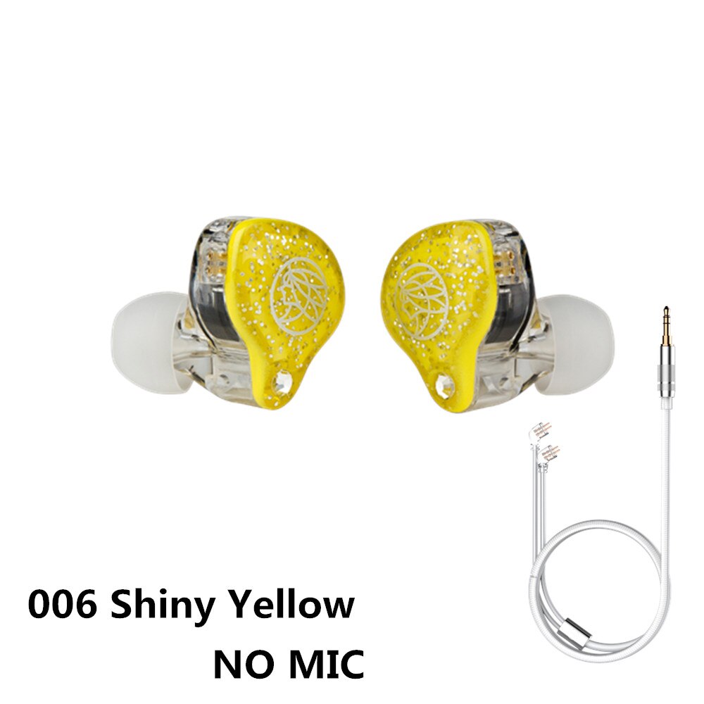 Auriculares TFZ LIVE 1 2DD In Ear Monitor HIFI auriculares deportivos para correr, Unidad de grafeno, Cable desmontable S2 PRO KING LTD LIVE 2: 006 Shiny Yellow