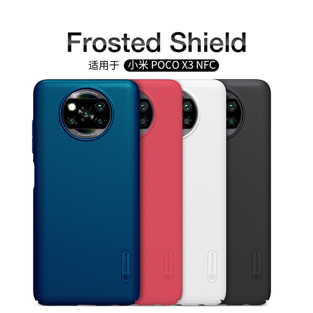 For Xiaomi Poco X3 NFC Case NILLKIN Super Frosted Shield Hard PC Phone Cases For Xiaomi Poco X3 NFC Cover