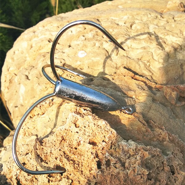 Uds 32g 40g 53g 60g afilado grande anzuelos triples de pesca con plomo peso plomo aparejos de pesca anzuelo herramientas Accesorios