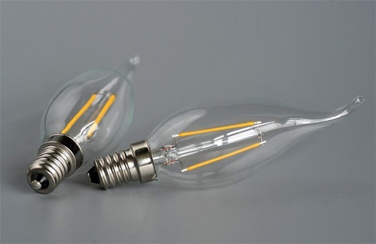 1x edison hehkulanka led kynttilälamppu 4w 6w 9w e14 e12 e27 ac110v 220v led polttimo valo korkea kirkas led lamppu led  e14 e12