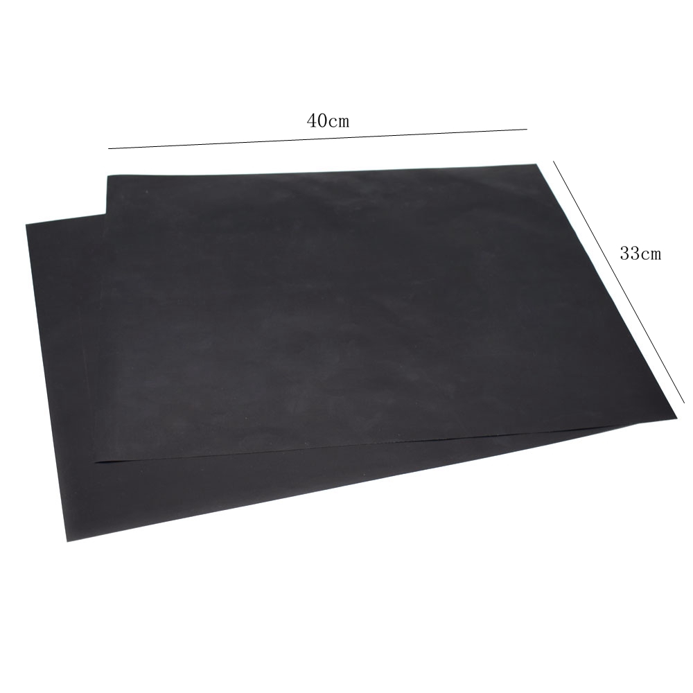 Sweettreats 2pcs/set BBQ grill mat for barbecue grill sheet cooking and baking and microwave oven use black