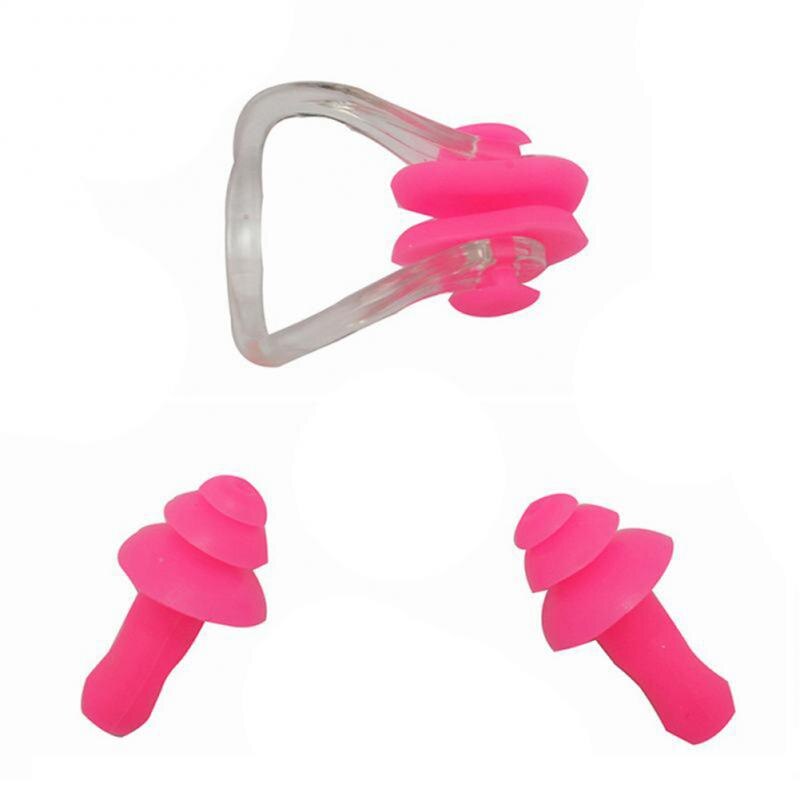 1 Pairs Waterproof Swimming Silicone Swim Earplugs for Adult Swimmers Children Diving Soft Anti-Noise Ear Plug: D