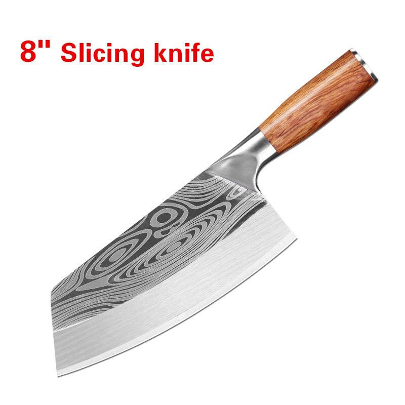 Kitchen Knife Boning Chef Knives Sharp Stainless Steel Japanese 5CR15 High Carbon Cooking Tools Cleaver Knife: Style F
