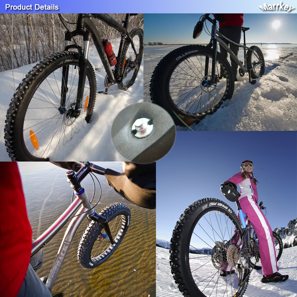 Marrkey 50PCS MS100 6*8.5mm Tires Studs/Screw in Spikes/ Spikes for Tire/ Ice Spickes for Tires/spike tires bicycle/Shoes/Boots